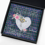Gift For My Beautiful Girlfriend Necklace Valentine Necklace Clan Cooper Tartan Cross Dancing Necklace Scottish Tartan Jewelry