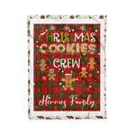 Personalized Gift Tartan Plaid Blanket Clan Herries With Christmas Cookie Baking Crew Christmas Gift Blanket, Plaid Blanket, Christmas Fleece Blanket, Christmas Blanket, Tartan Blanket, Scottish Blanket, Scotland Blanket, Family Name Blanket, Custom Blanket, Personalized Blanket
