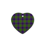 Whitefoord Tartan Heart Ornaments, Christmas Tree Ornament, Plaid Christmas Ornaments, Ceramic Heart Christmas Tree Decoration, Christmas Ornament, Plaid Ornament, Tartan Ornament, Buffalo Plaid Ornament