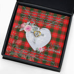 Gift For My Beautiful Girlfriend Necklace Valentine Necklace Clan MacPhee Tartan Cross Dancing Necklace Scottish Tartan Jewelry