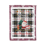 Personalized Gift Tartan Plaid Blanket Clan MacPherson Modern With Funny Santa Snowman Reindeer Merry Christmas Fleece Blanket, Home Living Room, Plaid Blanket, Tartan Blanket, Scottish Blanket, Buffalo fleece blanket, Christmas Blanket