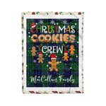 Personalized Gift Tartan Plaid Blanket Clan MacCallum With Christmas Cookie Baking Crew Christmas Gift Blanket, Plaid Blanket, Christmas Fleece Blanket, Christmas Blanket, Tartan Blanket, Scottish Blanket, Scotland Blanket, Family Name Blanket, Custom Blanket, Personalized Blanket