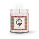 Soy Wax Candle - Buffalo Plaid Candle Clan Crest Badge Chattan Tartan Plaid Soy Wax Candle, oil candle, candle handmade, wax candle, soy wax, nature wax, natural soy wax, natural soy candles, natural candle
