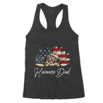 Vintage USA Best Havanese Dad Ever American Flag Women's Tank Top - Scotstee Shop