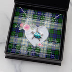 Sea Turtle Necklace Gift for My Beautiful Girlfriend Valentines Necklace Clan Blackwatch Modern Tartan Blue Turtle Necklace