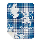 Sherpa Blanket - Tartan Blanket Thistle and Lion Scottish Clan Strathclyde District Plaid Blanket, plaid sherpa blanket queen,purple sherpa blanket,queen sherpa blanket,queen size sherpa blanket,red sherpa blanket,scottish tartan blankets,sherpa blanket,sherpa christmas blanket