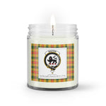 Soy Wax Candle - Buffalo Plaid Candle Clan Crest Badge Baxter Tartan Plaid Soy Wax Candle, oil candle, candle handmade, wax candle, soy wax, nature wax, natural soy wax, natural soy candles, natural candle