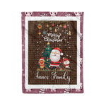 Personalized Gift Tartan Plaid Blanket Clan Innes of Cowie With Funny Santa Snowman Reindeer Merry Christmas Fleece Blanket, Home Living Room, Plaid Blanket, Tartan Blanket, Scottish Blanket, Buffalo fleece blanket, Christmas Blanket