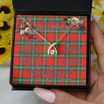 To My Beautiful Soulmate Necklace In Your Eyes I Have Found My Home Clan MacLaine of Loch Buie Hunting Tartan Wishbone Dancing Necklace