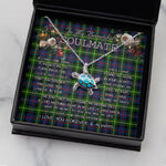 Sea Turtle Necklace To My Beautiful Soulmate Necklace In Your Eyes I Have Found My Home Clan Farquharson Modern Tartan Blue Turtle Necklace