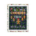 Personalized Gift Tartan Plaid Blanket Clan MacKenzie With Christmas Cookie Baking Crew Christmas Gift Blanket, Plaid Blanket, Christmas Fleece Blanket, Christmas Blanket, Tartan Blanket, Scottish Blanket, Scotland Blanket, Family Name Blanket, Custom Blanket, Personalized Blanket