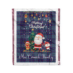 Personalized Gift Tartan Plaid Blanket Clan MacCormick With Funny Santa Snowman Reindeer Merry Christmas Fleece Blanket, Home Living Room, Plaid Blanket, Tartan Blanket, Scottish Blanket, Buffalo fleece blanket, Christmas Blanket-Recovered