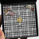 To My Beautiful Soulmate Sunflower Necklace In Your Eyes I Have Found My Home Clan Scott Black White Modern Tartan Jewelry For Girlfriend