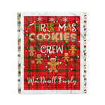 Personalized Gift Tartan Plaid Blanket Clan MacDonell With Christmas Cookie Baking Crew Christmas Gift Blanket, Plaid Blanket, Christmas Fleece Blanket, Christmas Blanket, Tartan Blanket, Scottish Blanket, Scotland Blanket, Family Name Blanket, Custom Blanket, Personalized Blanket