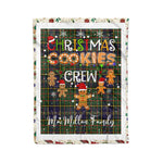 Personalized Gift Tartan Plaid Blanket Clan MacMillan Hunting Modern With Christmas Cookie Baking Crew Christmas Gift Blanket, Plaid Blanket, Christmas Fleece Blanket, Christmas Blanket, Tartan Blanket, Scottish Blanket, Scotland Blanket, Family Name Blanket, Custom Blanket, Personalized Blanket