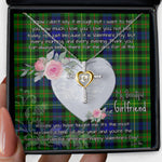 Gift For My Beautiful Girlfriend Necklace Valentine Necklace Clan Rollo Tartan Cross Dancing Necklace Scottish Tartan Jewelry