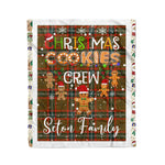 Personalized Gift Tartan Plaid Blanket Clan Seton Modern With Christmas Cookie Baking Crew Christmas Gift Blanket, Plaid Blanket, Christmas Fleece Blanket, Christmas Blanket, Tartan Blanket, Scottish Blanket, Scotland Blanket, Family Name Blanket, Custom Blanket, Personalized Blanket