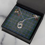 To My Beautiful Soulmate Necklace In Your Eyes I Have Found My Home Clan Cockburn Ancient Tartan Rising Phoenix Necklace