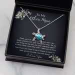 Bonus Mom Necklace, Gift To My Other Mother Necklace, Gift For Bonus Mom Second Mom Sea Turtle Necklace