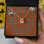To My Beautiful Soulmate Necklace In Your Eyes I Have Found My Home Clan Hay Ancient Tartan Wishbone Dancing Necklace