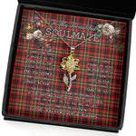 To My Beautiful Soulmate Sunflower Necklace In Your Eyes I Have Found My Home Clan Innes of Moray Tartan Jewelry For Girlfriend, Tartan Sunflower Pendant Necklace, Scottish Tartan Jewelry, valentine necklace, necklace girlfriend, necklace for wife, cute necklaces for girlfriend, jewelry for girlfriend, to my soulmate necklace, to my future wife necklace