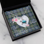 Sea Turtle Necklace Gift for My Beautiful Girlfriend Valentines Necklace Clan Cameron of Erracht Ancient Tartan Blue Turtle Necklace