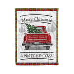 Tartan Blanket Vintage Red Truck with Christmas Tree Family Scottish Clan Forrester plaid blanket, red plaid blanket, buffalo plaid blanket, green plaid blanket, plaid fleece blanket, blue plaid blanket, red tartan blanket, tartan plaid blanket, black and white plaid blanket, , christmas plaid blanket, orange plaid blanket, tartan plaid throw blanket, pink plaid blanket, brown plaid blanket, buffalo check blanket