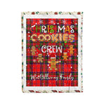 Personalized Gift Tartan Plaid Blanket Clan MacGillivray With Christmas Cookie Baking Crew Christmas Gift Blanket, Plaid Blanket, Christmas Fleece Blanket, Christmas Blanket, Tartan Blanket, Scottish Blanket, Scotland Blanket, Family Name Blanket, Custom Blanket, Personalized Blanket