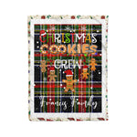 Products Personalized Gift Tartan Plaid Blanket Clan Francis With Christmas Cookie Baking Crew Christmas Gift Blanket, Plaid Blanket, Christmas Fleece Blanket, Christmas Blanket, Tartan Blanket, Scottish Blanket, Scotland Blanket, Family Name Blanket, Custom Blanket, Personalized Blanket