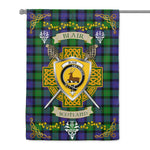 House Flag - Blair Irish Shield Celtic Cross Tartan Garden Flag St Patrick's Day Garden Flag