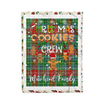 Fleece Blanket - Personalized Gift Tartan Plaid Blanket Clan Muirhead With Christmas Cookie Baking Crew Christmas Gift Fleece Blanket