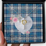 Gift For My Beautiful Girlfriend Necklace Valentine Necklace Clan Strathclyde Tartan Cross Dancing Necklace Scottish Tartan Jewelry
