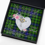 Gift For My Beautiful Girlfriend Necklace Valentine Necklace Clan Rollo Tartan Cross Dancing Necklace Scottish Tartan Jewelry