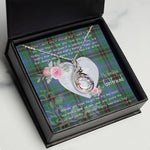 Rising Phoenix Necklace - Valentine Necklace Clan Davidson Ancient Tartan Gift for Girlfriend, Gift for My Wife Rising Phoenix Necklace