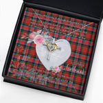 Gift For My Beautiful Girlfriend Necklace Valentine Necklace Clan MacDuff Modern Tartan Cross Dancing Necklace Scottish Tartan Jewelry