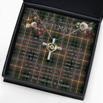 To My Beautiful Soulmate Necklace In Your Eyes I Have Found My Home Clan Buchanan Hunting Tartan Cross Dancing Necklace