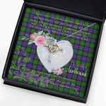 Gift For My Beautiful Girlfriend Necklace Valentine Necklace Clan Gillon Tartan Cross Dancing Necklace Scottish Tartan Jewelry