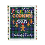 Personalized Gift Tartan Plaid Blanket Clan Blackwatch With Christmas Cookie Baking Crew Christmas Gift Blanket, Plaid Blanket, Christmas Fleece Blanket, Christmas Blanket, Tartan Blanket, Scottish Blanket, Scotland Blanket, Family Name Blanket, Custom Blanket, Personalized Blanket