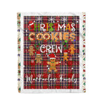 Personalized Gift Tartan Plaid Blanket Clan MacFarlane Red With Christmas Cookie Baking Crew Christmas Gift Blanket, Plaid Blanket, Christmas Fleece Blanket, Christmas Blanket, Tartan Blanket, Scottish Blanket, Scotland Blanket, Family Name Blanket, Custom Blanket, Personalized Blanket
