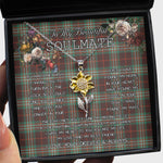 To My Beautiful Soulmate Sunflower Necklace In Your Eyes I Have Found My Home Clan Scott Brown Ancient Tartan Jewelry For Girlfriend