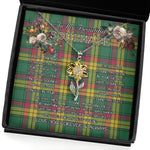 To My Beautiful Soulmate Sunflower Necklace In Your Eyes I Have Found My Home Clan MacMillan Ancient Tartan Jewelry For Girlfriend, Tartan Sunflower Pendant Necklace, Scottish Tartan Jewelry, valentine necklace, necklace girlfriend, necklace for wife, cute necklaces for girlfriend, jewelry for girlfriend, to my soulmate necklace, to my future wife necklace