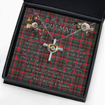 To My Beautiful Soulmate Necklace In Your Eyes I Have Found My Home Clan Cumming Hunting Modern Tartan Cross Dancing Necklace
