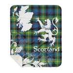 Sherpa Blanket - Tartan Blanket Thistle and Lion Scottish Clan Watson Ancient Plaid Blanket, plaid sherpa blanket queen,purple sherpa blanket,queen sherpa blanket,queen size sherpa blanket,red sherpa blanket,scottish tartan blankets,sherpa blanket,sherpa christmas blanket