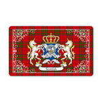 Doormat - Welcome Mat Scottish Drummond Clan Badge Tartan Door Mat, Plaid Doormat