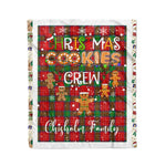 Personalized Gift Tartan Plaid Blanket Clan Chisholm With Christmas Cookie Baking Crew Christmas Gift Blanket, Plaid Blanket, Christmas Fleece Blanket, Christmas Blanket, Tartan Blanket, Scottish Blanket, Scotland Blanket, Family Name Blanket, Custom Blanket, Personalized Blanket