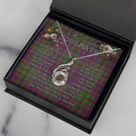 To My Beautiful Soulmate Necklace In Your Eyes I Have Found My Home Clan MacIntyre Of Glenorchy Tartan Rising Phoenix Necklace