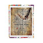Scotstee Shop - Personalized Letter To My Husband Lovely Quotes Gift Fleece Blanket