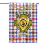 House Flag - Boswell Modern Irish Shield Celtic Cross Tartan Garden Flag St Patrick's Day Garden Flag