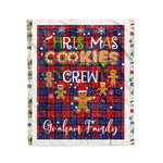 Personalized Gift Tartan Plaid Blanket Clan Graham of Menteith Red With Christmas Cookie Baking Crew Christmas Gift Blanket, Plaid Blanket, Christmas Fleece Blanket, Christmas Blanket, Tartan Blanket, Scottish Blanket, Scotland Blanket, Family Name Blanket, Custom Blanket, Personalized Blanket