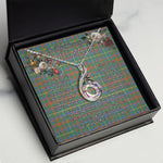 To My Beautiful Soulmate Necklace In Your Eyes I Have Found My Home Clan MacKintosh Hunting Tartan Rising Phoenix Necklace